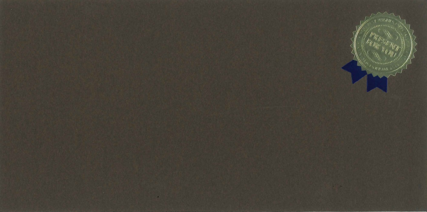 ラッピング封筒(シール付 ブルー)※封入可能枚数は1枚のみ